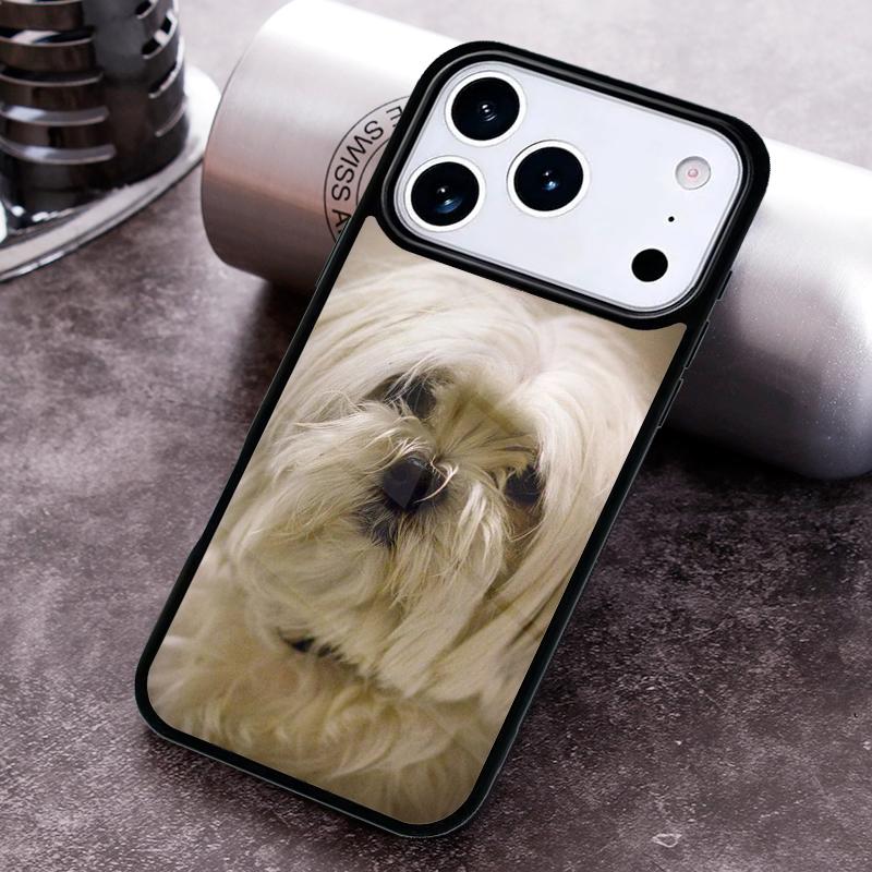 Cartoon Maltese Dog Soft Phone Case For iPhone 17 16 15 14 13 12 11 Pro Max Plus 17Air Soft Silicone Cover
