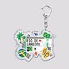 Hot Boarding Pass Keychains for Accessories Bag  NEW YORK TOKYO SEOUL PARIS LONDON Travel Souvenir Tickets Keyring Friends Gifts