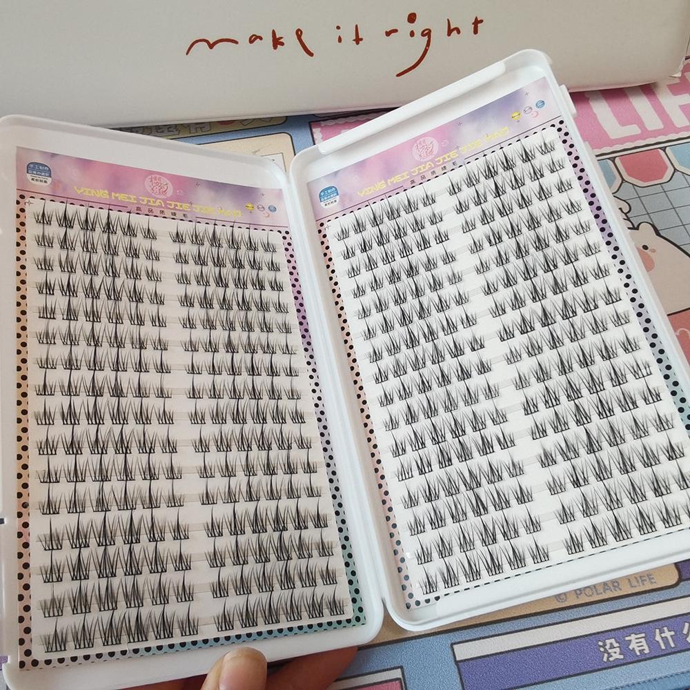 High-Capacity Natural Lazy Sunflower Segmented Cluster Self-Grafting False Eyelashes