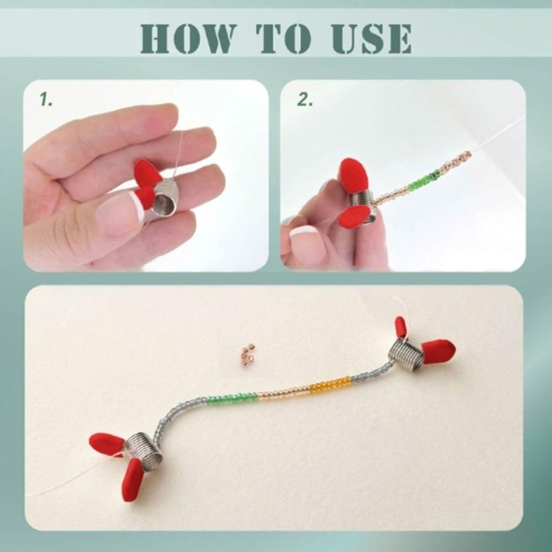 Leichter Perlenstopper-Clip Hochwertiges Handgefertigtes Werkzeug Werkzeug zur Herstellung von Halsketten Legierungsmaterial Geeignet für Bastelprojekt