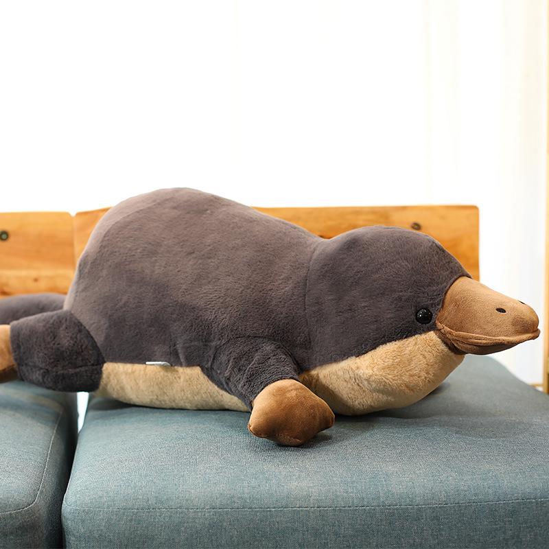 Large Platypus Plush Pillow - Ugly-Cute Stuffed Animal Doll for Kids