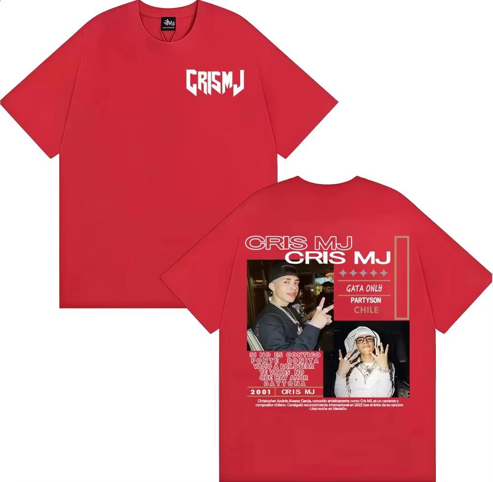 

Rapper CRIS MJ Album Tour 2026 Graphic Tshirts Men Women Vintage 90s Hip Hop Street Tshirt Casual Male pure Cotton T Shirt 4XL