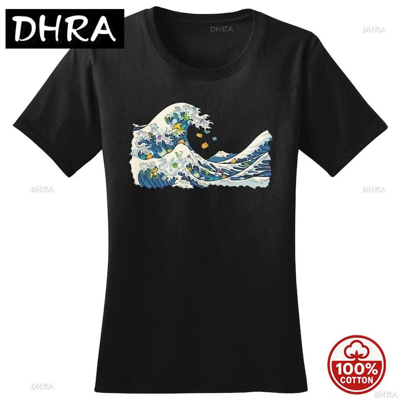 

Ladies Great Wave of Plastic Marine Pollution Protest Hand Drawn T Shirt Tee Top Tshirt Aesthetic Casual Top Short Sleeve Tee 4XL