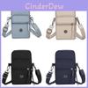 Urban Style Small Square Pouch With Zipper Closure For Daily Outings