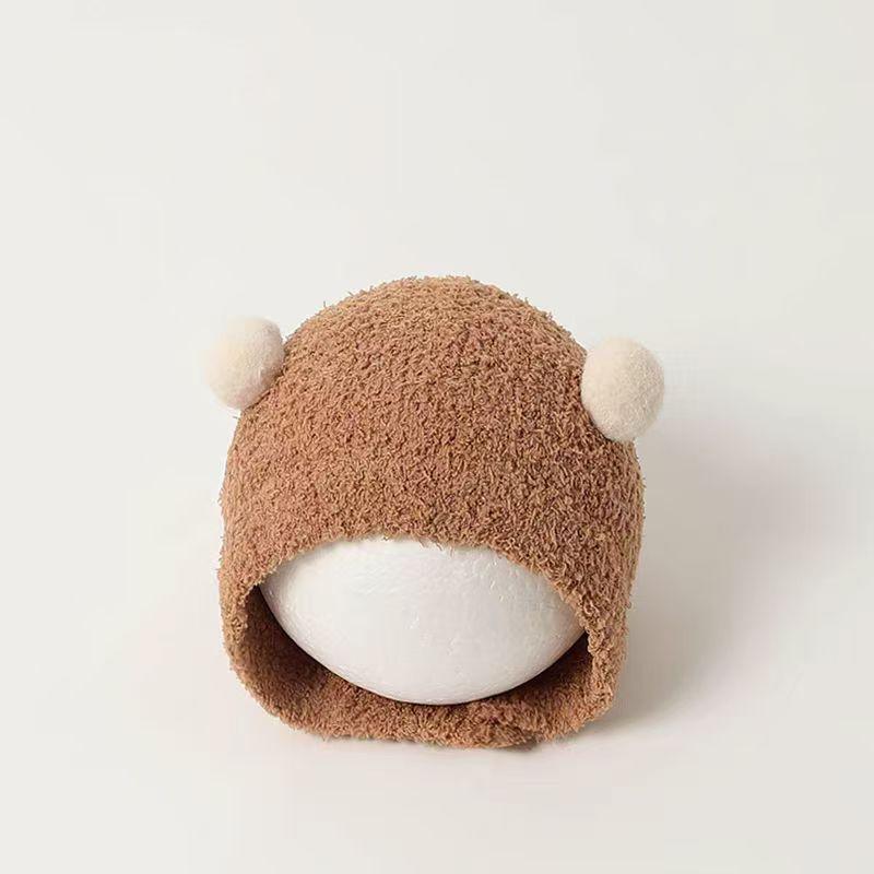 Adorable Plush Ear Protection Hat for Babies - Warm and Cozy Autumn/Winter Accessory for Boys and Girls