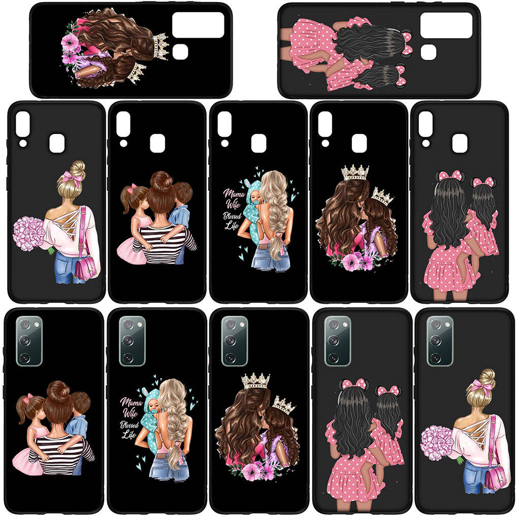 Hülle für iPhone 17 16 15 Xiaomi Poco Redmi Note 14 13 12 11 Pro Max Samsung Galaxy S25 S24 S23 OPPO Huawei Baby Mädchen Mutter Frau Familie Junge Handyhülle
