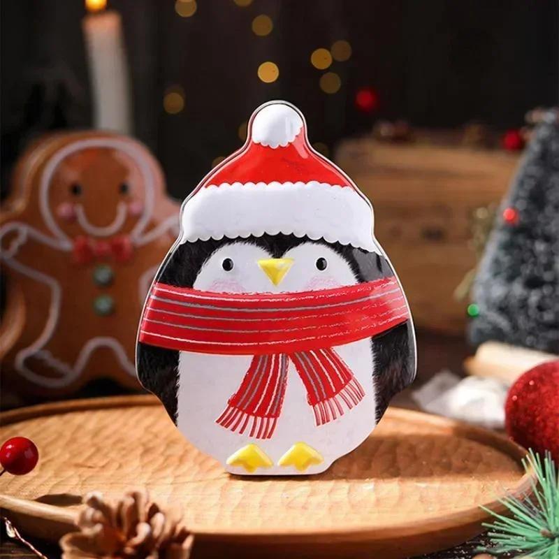 Christmas Decoration Storage Box Gingerbread Man Iron Gift Sugar Box Christmas Merry Home Decor New Year Christmas Gift Box Gift