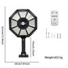 Outdoor Solar Disc Light: Waterproof, Courtyard, Landscape Wall Light