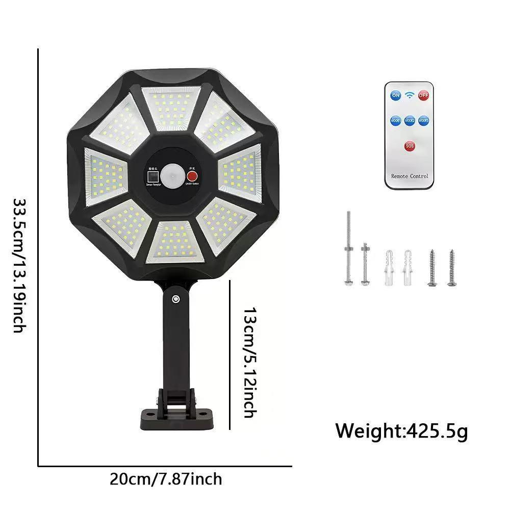 Outdoor Solar Disc Light: Waterproof, Courtyard, Landscape Wall Light