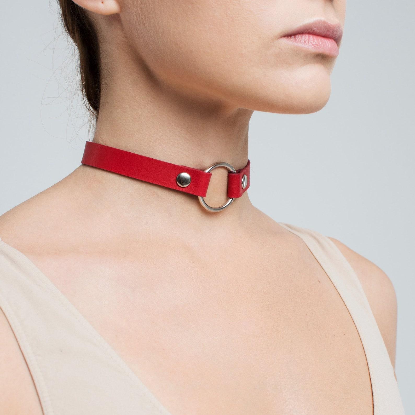 

Gothic Collar For Girls Leather Choker Necklace Goth Choker Punk Necklaces Women Cosplay Jewelry