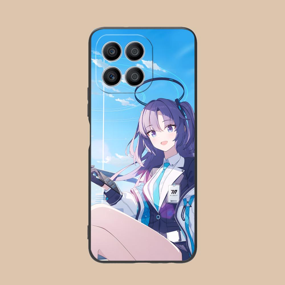 Blue Archive Yuuka Matte TPU Mobile Phone Case for Honor 90 80 70 60 50 30 20 10 9 8 7 Pro S SE Lite 5G Colorful Printing Cover
