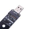 M.2 To USB3.0 Hard Drive Adapter Board Converter Adapter ASM 1153E Chip Converter Card Heat Dissipation Card for PC Desktop