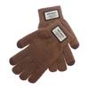 Men Winter Oversized Touch Screen Knitted Gloves Thick Plush Jacquard Windproof Warm Full Finger Thermal Mittens