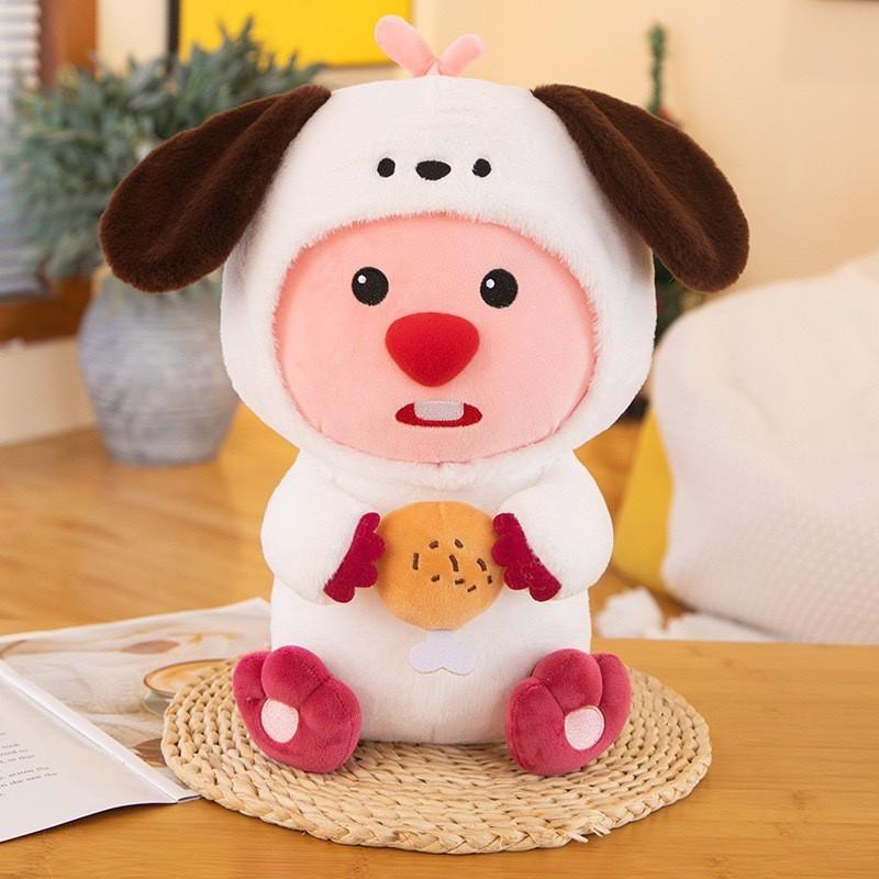 

Plush Loopy Coypu Toys Decorations Dolls Gifts Animal Ornaments Festival Filler White Dog,40cm