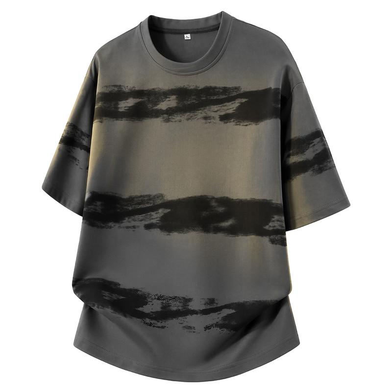 Short-sleeved T-shirt, Round Neck, Half-sleeved Bottoming Shirt, Plus Size Men's Top