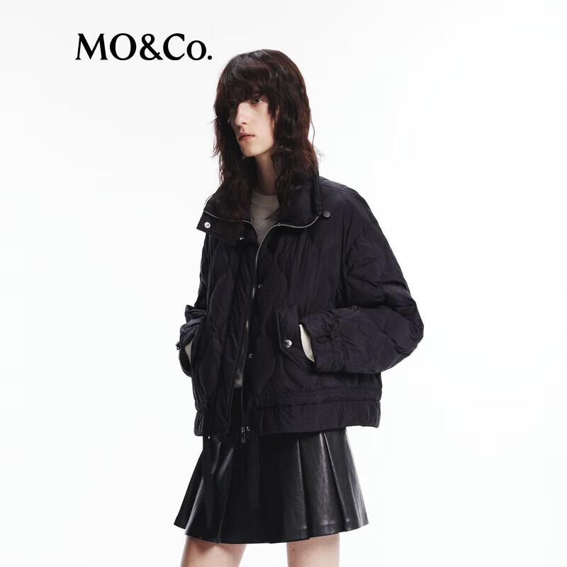 MO&Co. 2024 Autumn High-Neck Duck Down Puffer Jacket