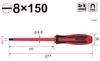 VESSEL Megadora Insulated Screwdriver x 8 x Electric Shock VDE Standard 960 -1.2 150mm, Prevention, Certified,