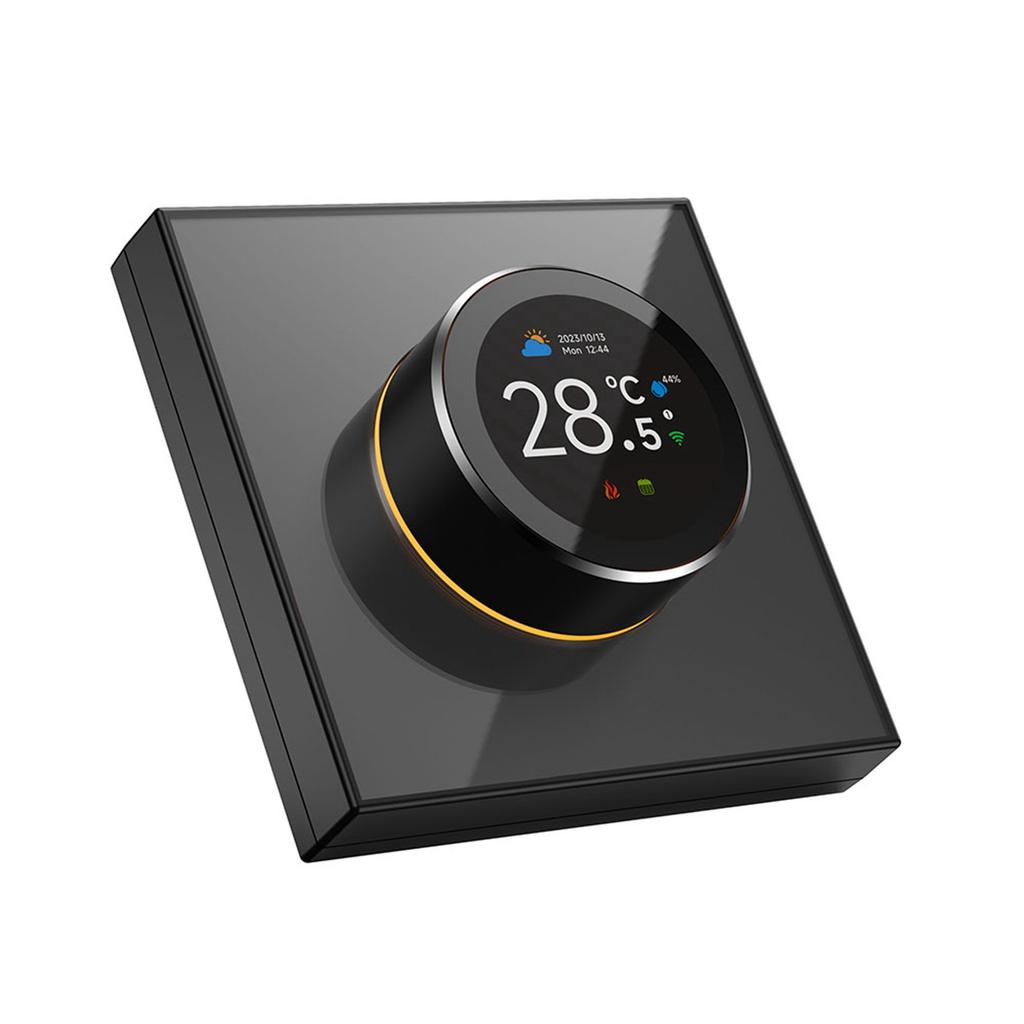 Smart Thermostat for TUYA 1.32in TFT Screen Touch Knob Voice WIFI Temperature Controller with Ambient Lights for Home