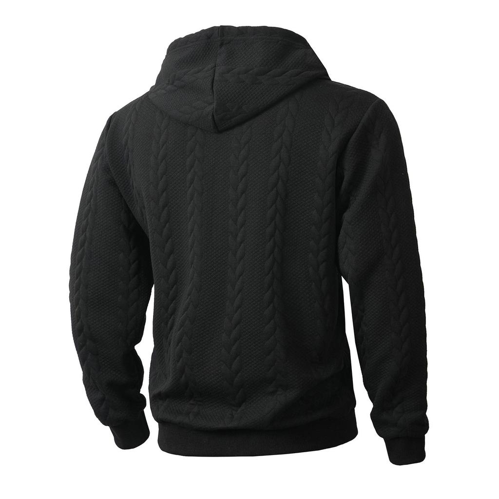 Winter Casual Loose Fit Color Long Sleeve Hooded Pullover Hoodie Sweatshirt