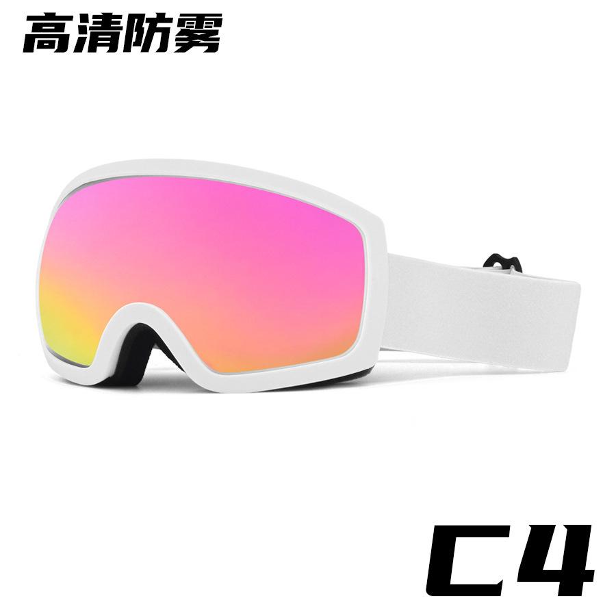 Best-selling ski goggles with double-layer anti-fog and large spherical lens, suitable for myopic individuals