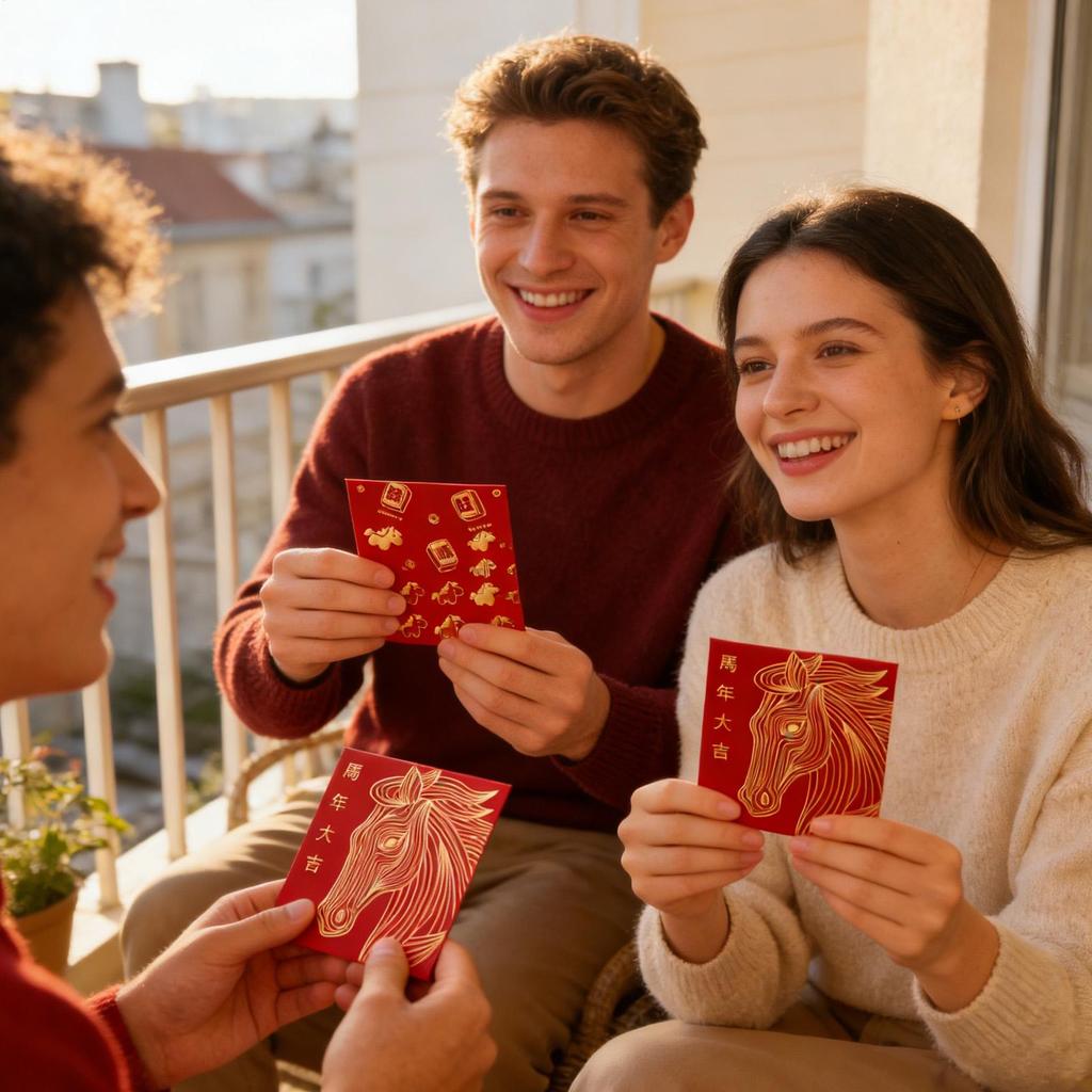 2026 Year The Horse Red Envelopes-Golden Foil Chinese New Year Money Bags,Auspicious Horse Patterns,Lunar New Year Gifts