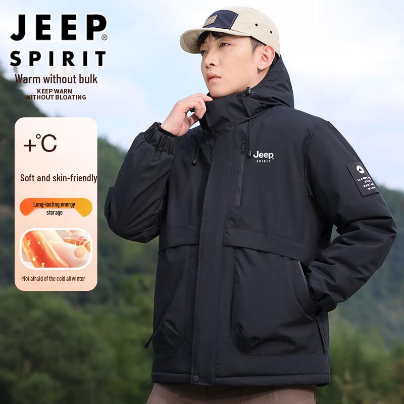 JEEP SPIRIT Men's Winter Hooded Padded Jacket