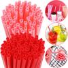 10pcs Creative Heart Pink Disposable Straw Bride Straws Tribe Supplies Hen Parti Bride To Be Bachelor Party Wedding Supplies