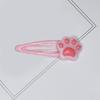 1pc/6PCS New Year Cat Paw Hair Clip for Girls Cute Cat Paw Shape Hair Barrettes Ponytail Bangs Hair Clip for Teens Girls