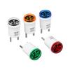 AC230V Digital Voltages Meter Round Voltages Tester with LED Display European Plugs In Digital Voltmeter Indicates