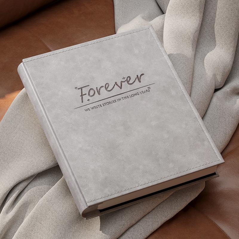 6-Inch Vertical Leather Photo Album: Large Capacity Family & Baby Keepsake Book for Mobile Phone Photos