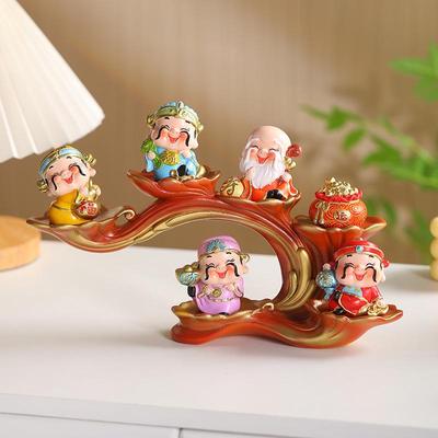 Divinità della Fortuna Creative: Ornamenti Attrattivi di Ricchezza per Decorazioni Festive per la Casa o l'Ufficio