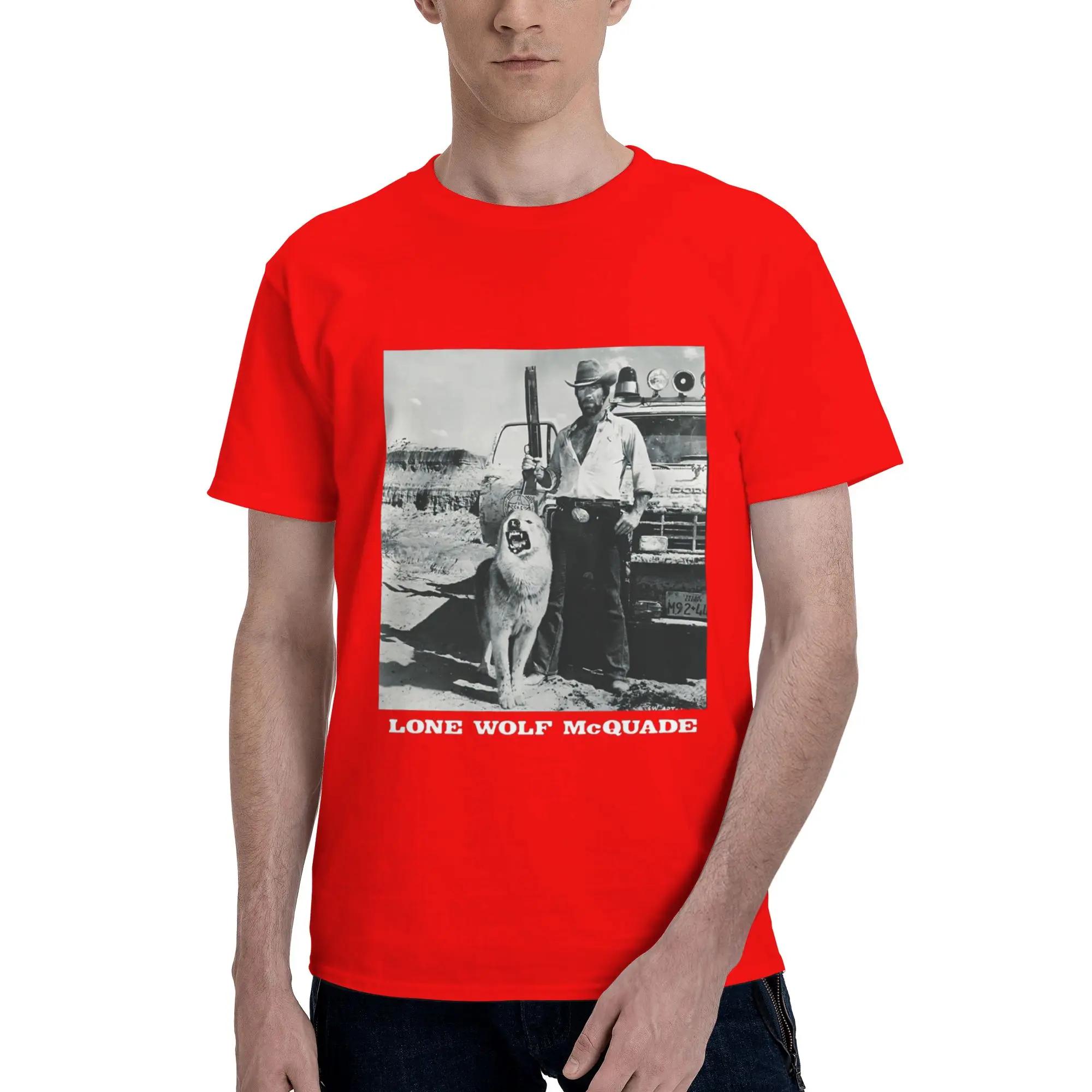 Lone Wolf Mcquade Chuck Norris Artist Film 100 Cotton TShirt Mens Classic T Shirts Men Round Neck Short Sleeve S6XL S