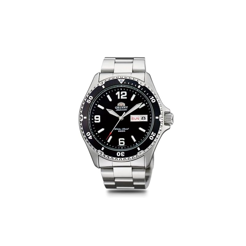 Orient Mako Automatic Diver's Watch, SAA02001B3, Men's, Black, with Japanese Manufacturer's Warranty