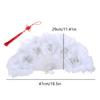 Lightweight and Delicate Handmade Feather Fan Soft Fan for Dance Performances Fan Pendant for Women's Wedding and Party