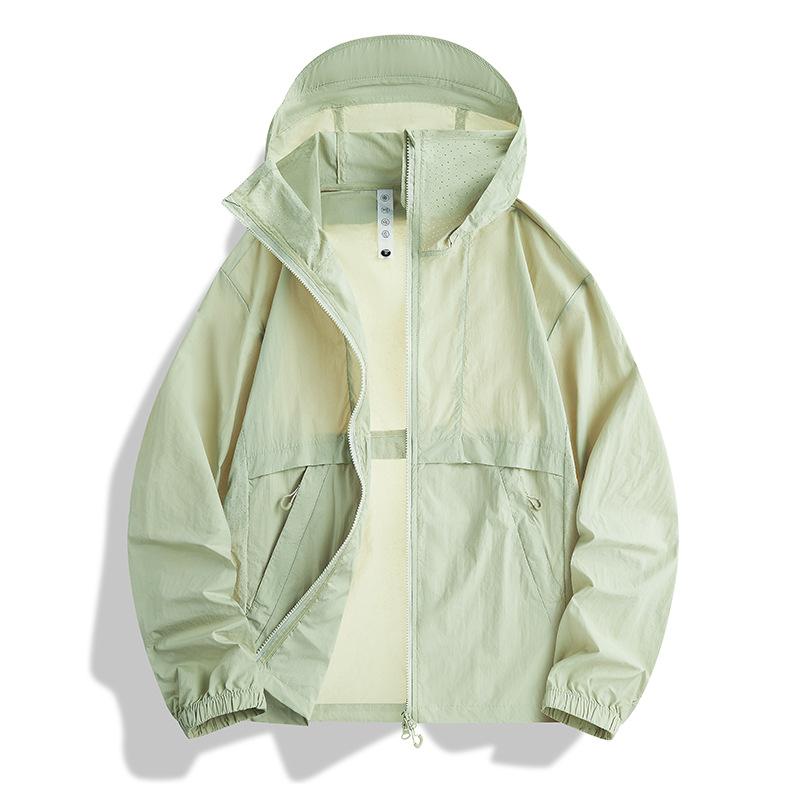 Summer new sunscreen clothing outdoor sports skin clothing men's and women's light and breathable quick-drying light and thin UV protection leisure