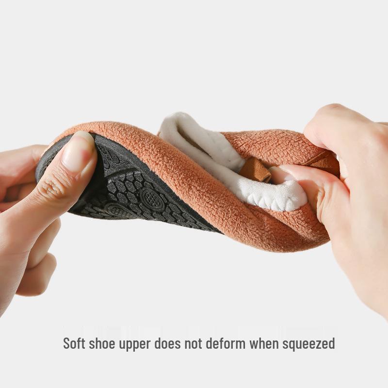 Children's Non-Slip Fleece-Lined Cotton Slipper Socks - Thickened for Autumn/Winter