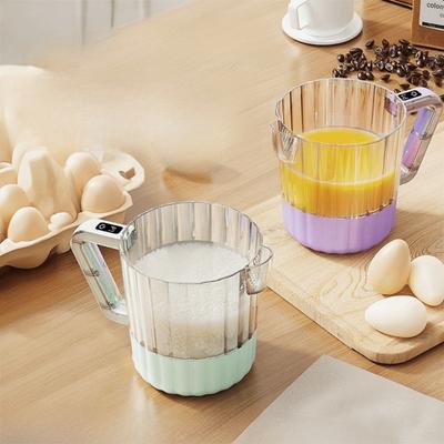Mélangeur d'œufs électrique portable avec design filtre Grande capacité Machine à fouetter les œufs Affichage LCD Nettoyage automatique Tasse batteuse à œufs