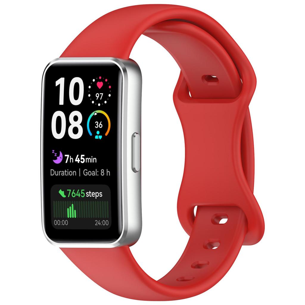 Huawei Band 10/98 Butterfly Buckle Silicone Watch Band - Smart Bracelet Wristband