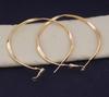 22K Gold Plated Large Hoop Earrings, Thin Lightweight Hoops, Perfect for Sensitive Ears, Circle Earrings, Twisted Earring, Gold Earrings