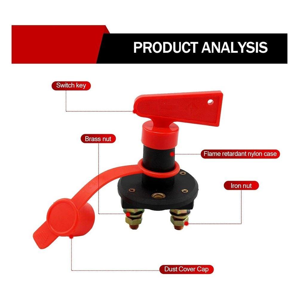 Автомобильный Изолятор с 2-мя Ключами-Ручками Металлический