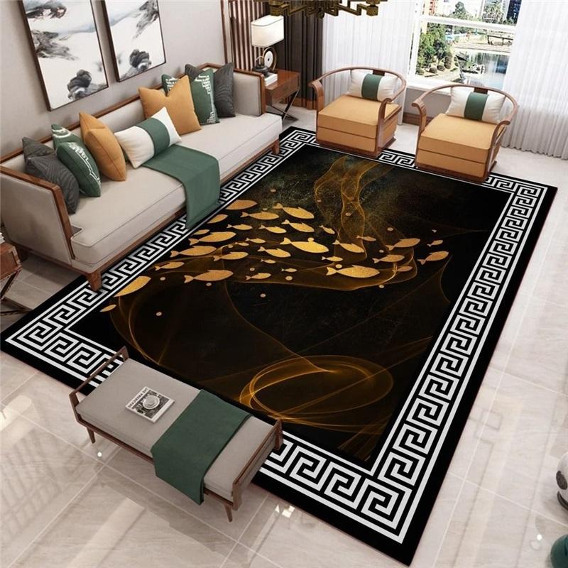 Traditional Chinese Style Area Rug Door Mat For Living Room Study Bedroom Tea Room Sofa Cushion Home Use