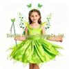 Vestito da Elfo Verde Campanellino - Costume Cosplay di Halloween per Bambini