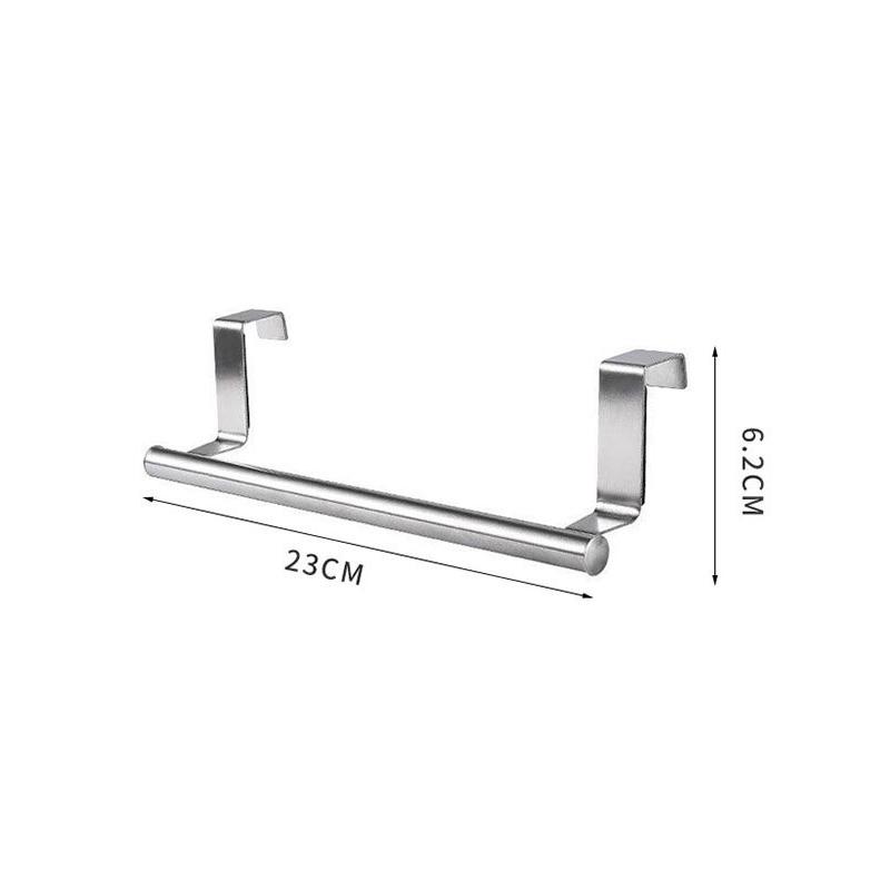 

Тримач для рушників над дверима, вішалка з нержавіючої сталі для кухонної шафи, ванної кімнати, для рушників, ганчірок, домашній органайзер