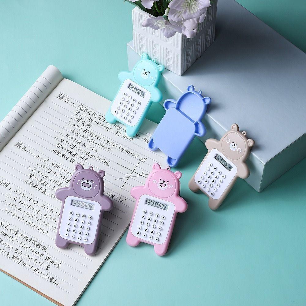 Bear Shaped Mini Calculator Mini Student Calculators Portable Scientific Calculators  Students Gift