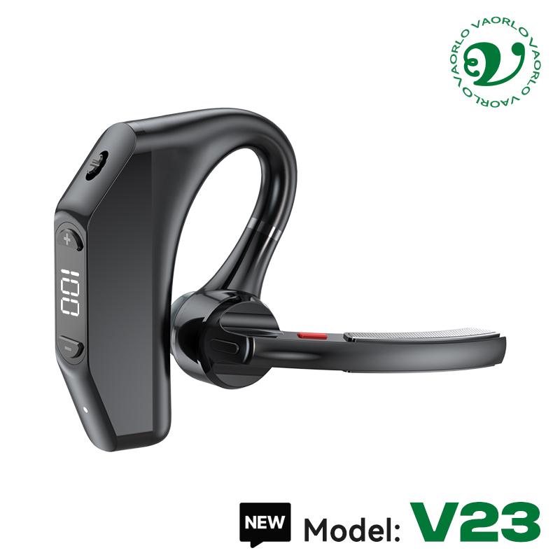 Bluetooth Business Earphones Talk/Music Time 20/30 Hours LED Digital Display With MlC Noice Cancelling Wireless Headset