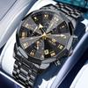 OLEVS Men's Watch Date Week Fashion Watch Men Original Waterproof Non-mechanical Luminous Chronograph Calendar Quartz Wristwatch