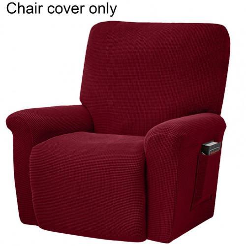 2021 New Recliner Cover Stretch Soft Polyester Non Slip Side Pocket Jacquard Cover for Home Universal Chair Cover Sofa Towel
