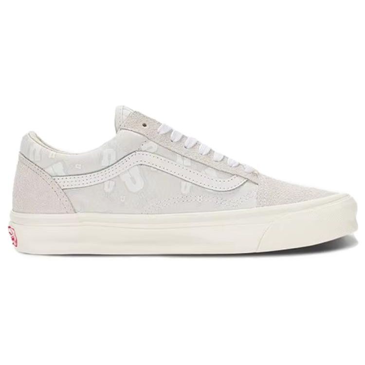 Undefeated X Vans OG Old Skool LX U-Man - Blanc De Blanc Unisex Sneakers White VN0A4P3XJVY