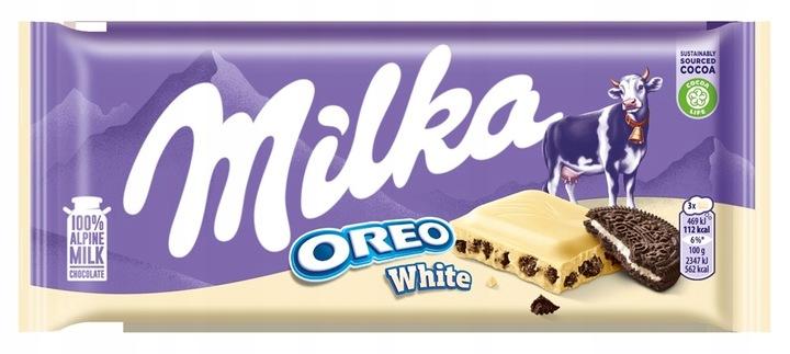 Milka Biała Czekolada Oreo White 100 G