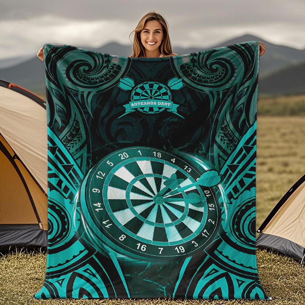 

Maori tribe dart board design Blanket for Sofa Bed Travel Camping Living Room Office Conditioning Blanket for All Seasons Gifts 75x100cm